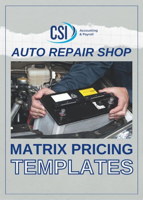 Form - Auto Repair Shop Matrix Pricing Templates (1)