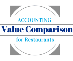 Accounting Value Comparison Chart For Restaurants Logo