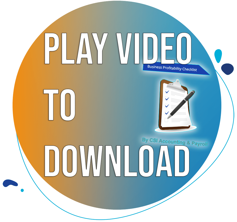 circle with prompt to download profitability checklist