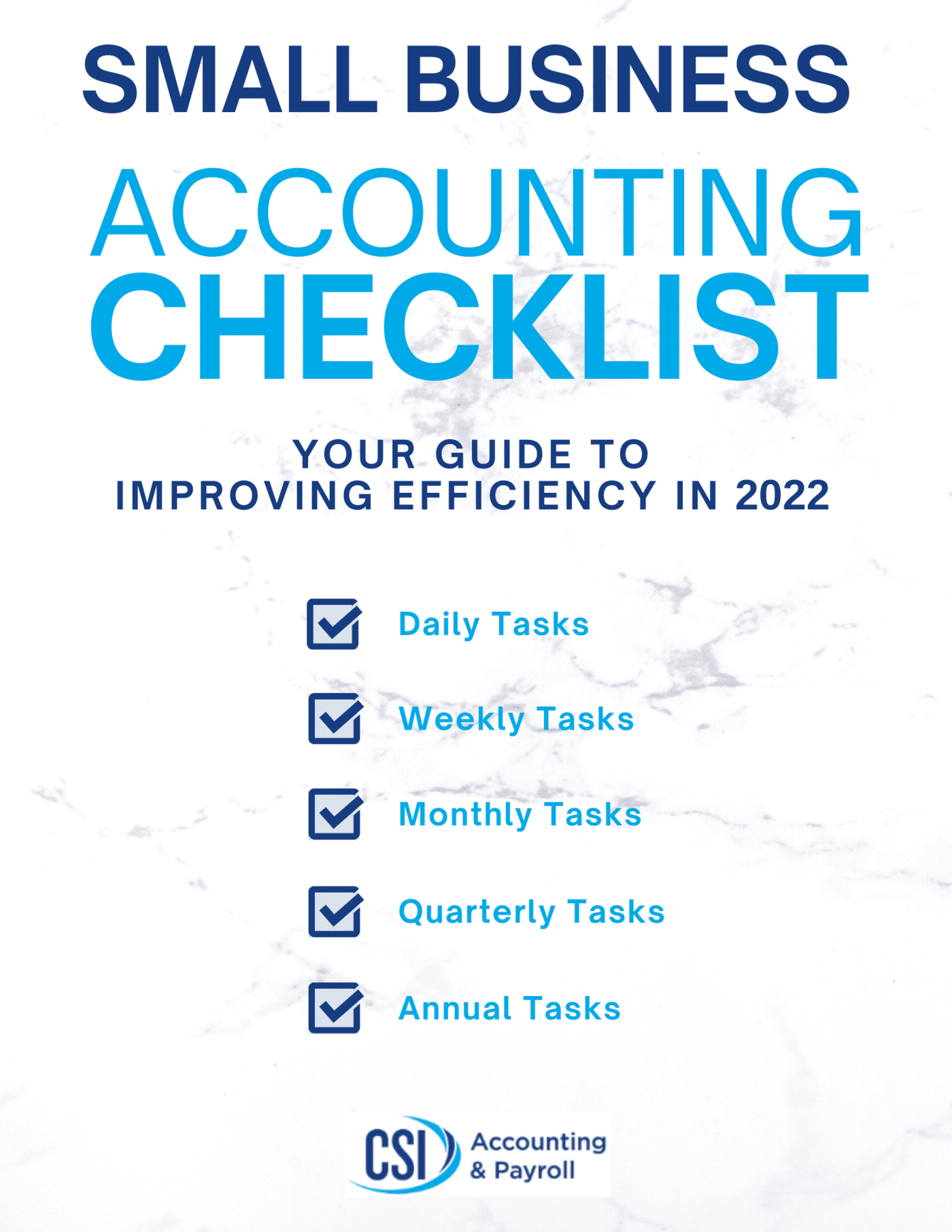 Small Business Accounting Checklist (REMADE FOR 2022)